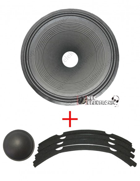 38CM hoparlör konisi tamir takımı recone kit. Komple 38cm koni kenar contası ve toz kapağı takımı.