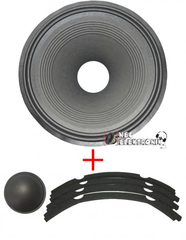 38cm hoparlör konisi kenar contası ve toz kapağı. 15" recone kit