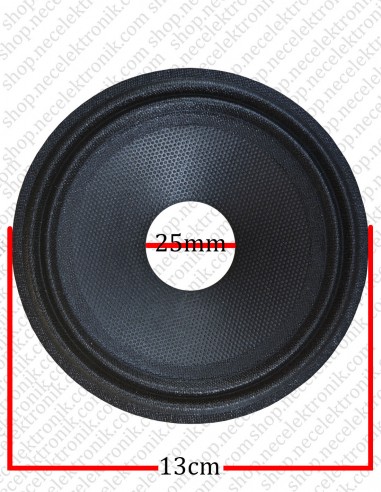 13cm Mid-Range Hoparlör Konisi - Yüksek kaliteli ses performansı ve dayanıklılık için ideal bir seçim.