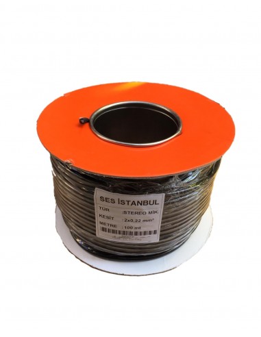 STEREO MİKROFON KABLOSU 2X0,22mm